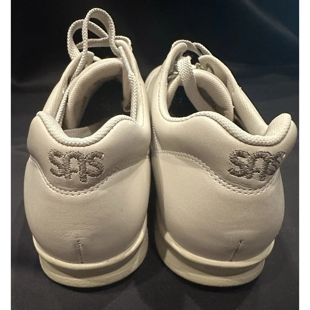 SAS Freetime Walking Shoes Women 10.5Bone Lace Up Tripad Comfort Walking Sneaker